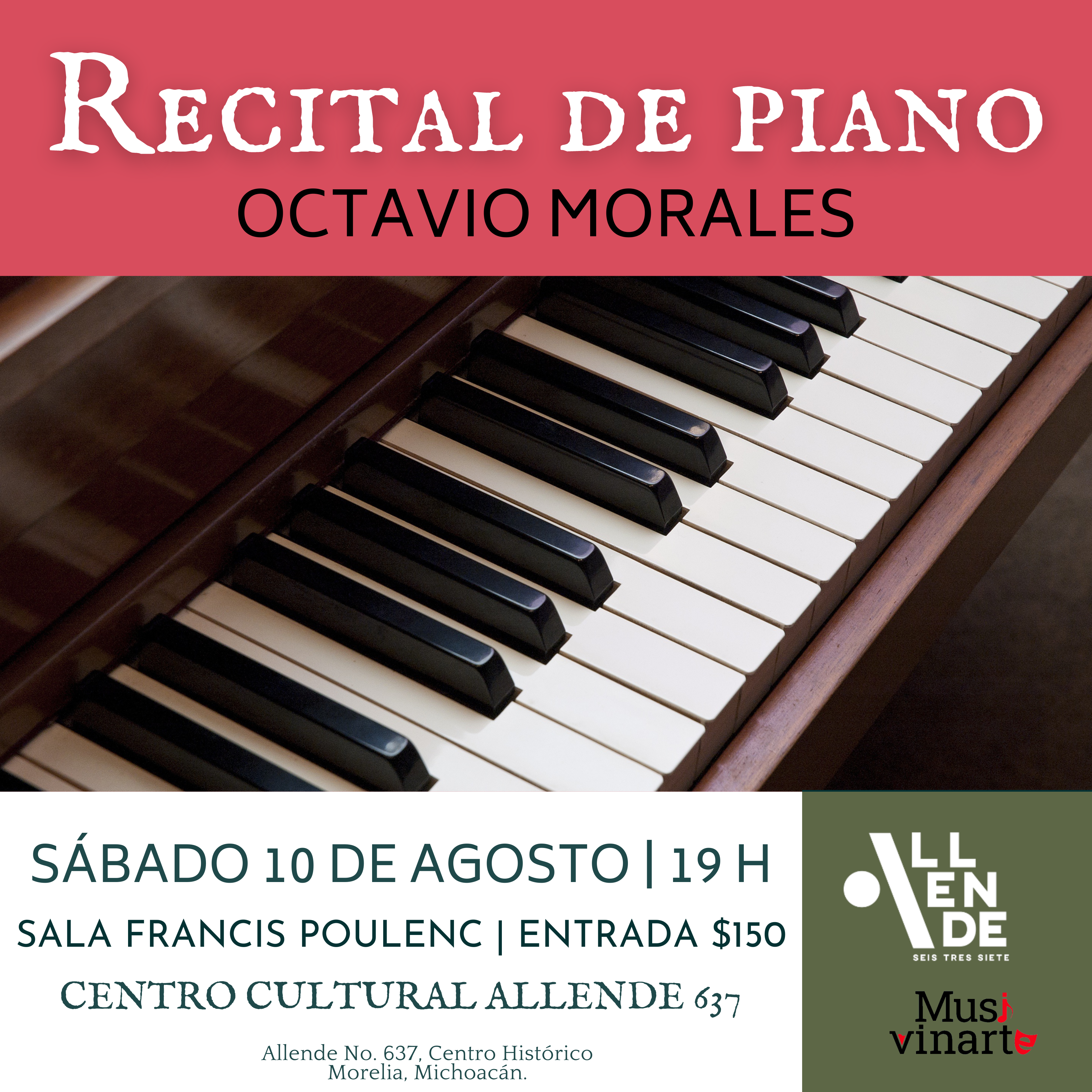 Recital de piano - Octavio Morales