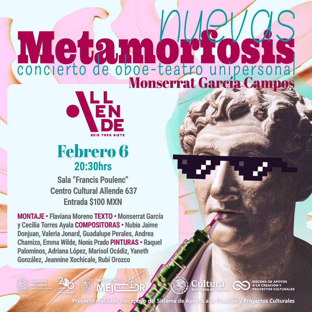 Nuevas Metamorfosis / Concierto de oboe - Teatro unipersonal - Monserrat García