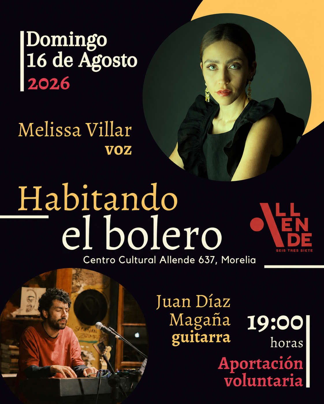 Cartel de Habitando el bolero