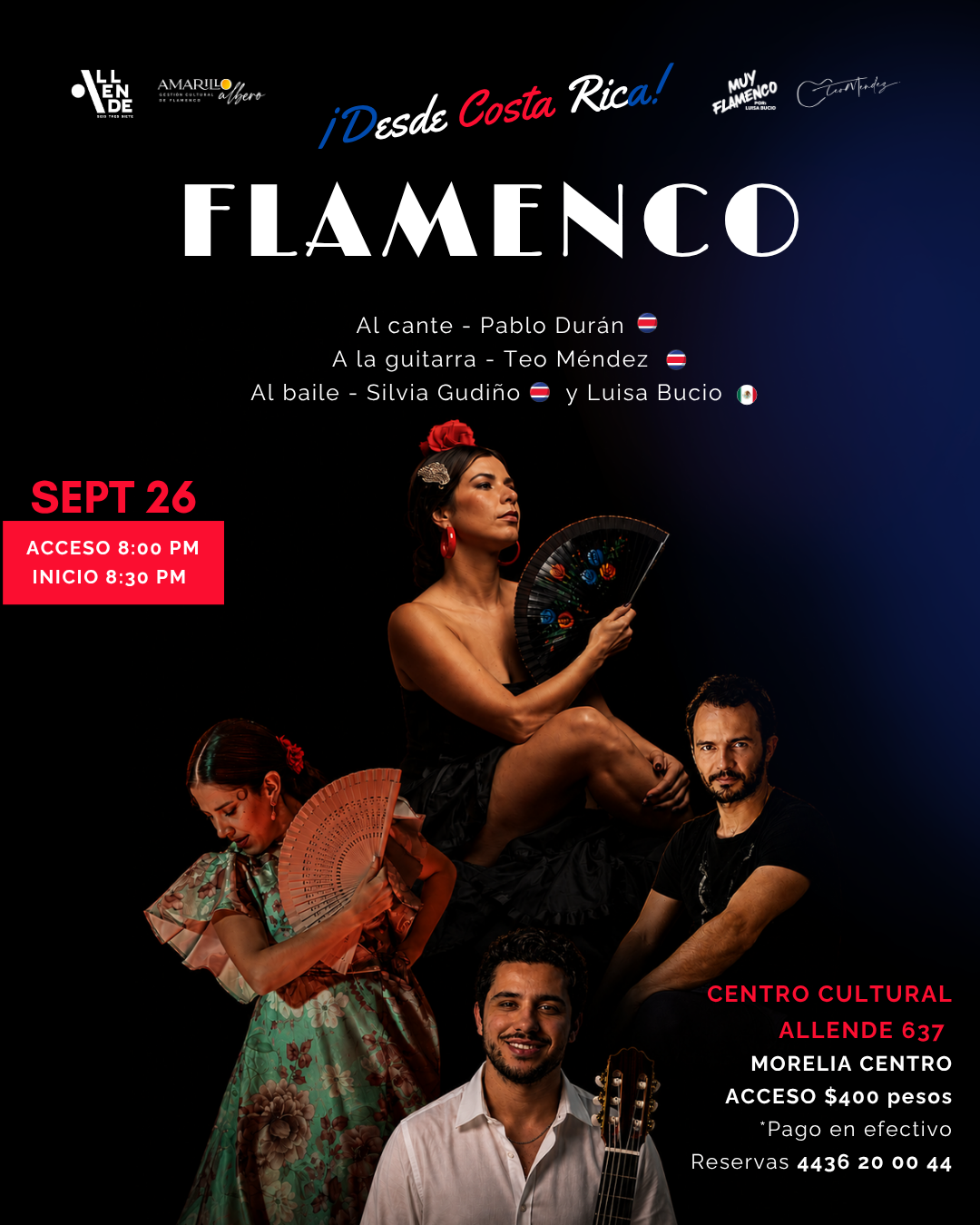 Cartel de Tablao Flamenco / Desde Costa Rica.
