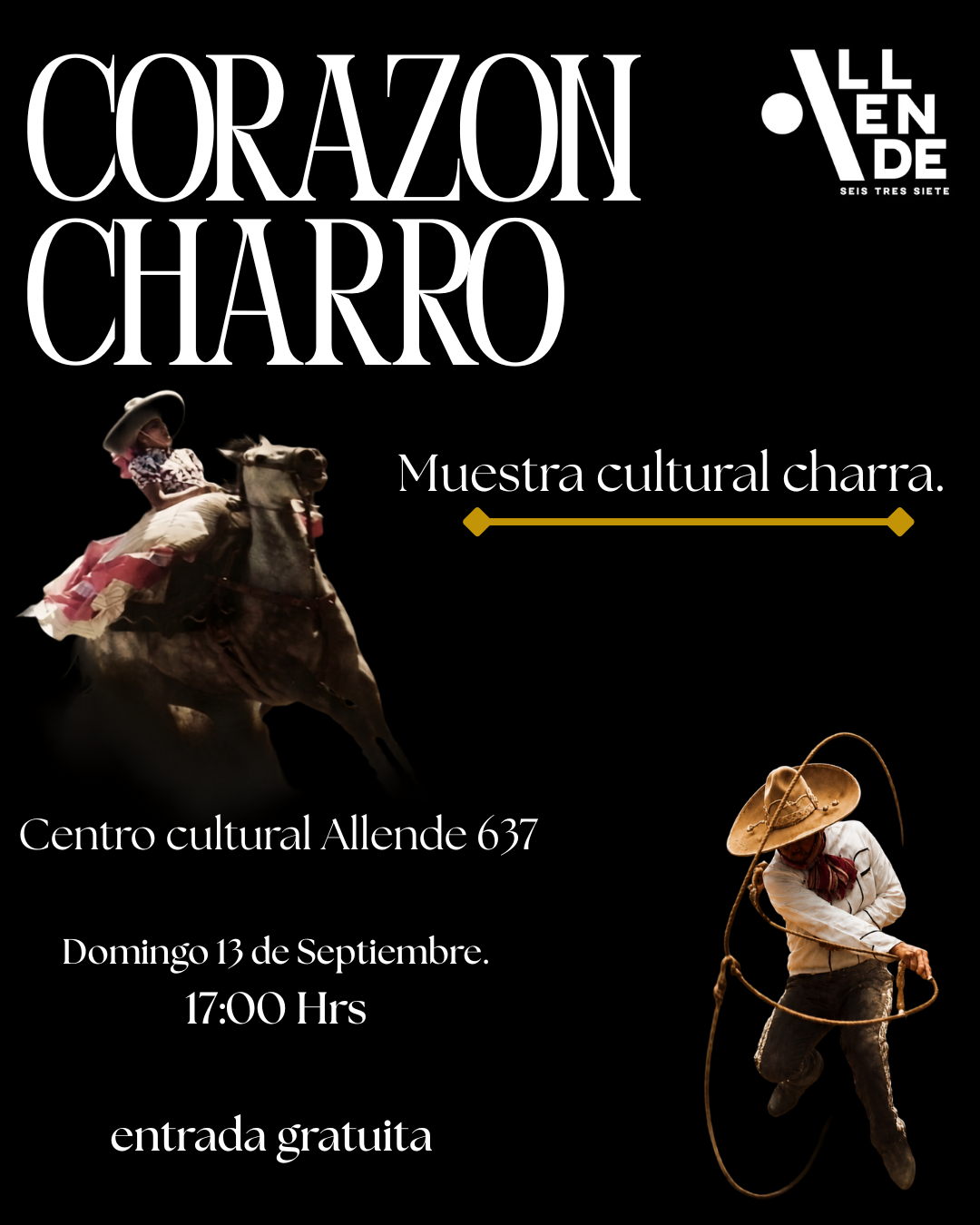 Cartel de Corazón Charro