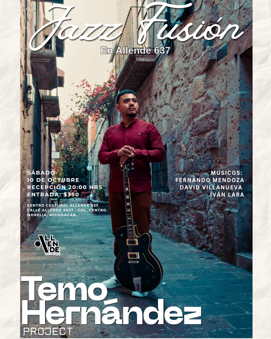 Cartel de Temo Hernández Project en Concierto